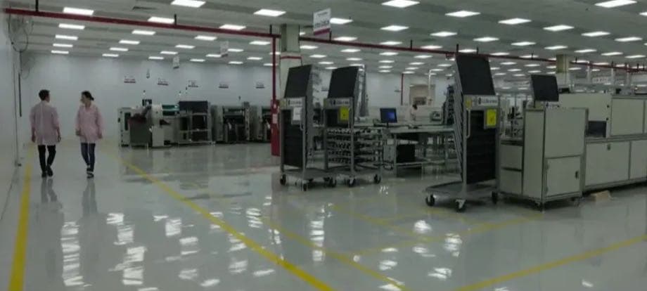 Полимерный пол, сделанный PROFTECHPOL на заводе LG